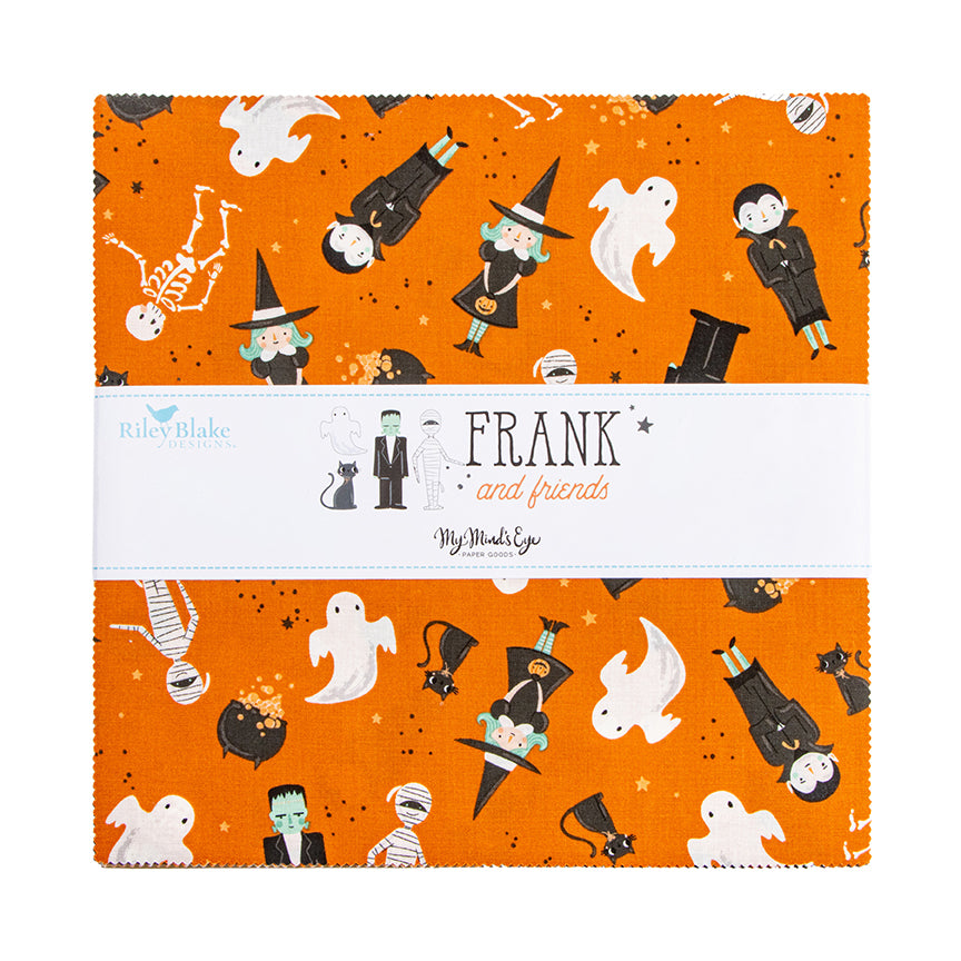 Frank and Friends 10 Inch Stacker, 42 Pcs. by My Minds Eye for Riley Blake Designs precut 10 inch squares