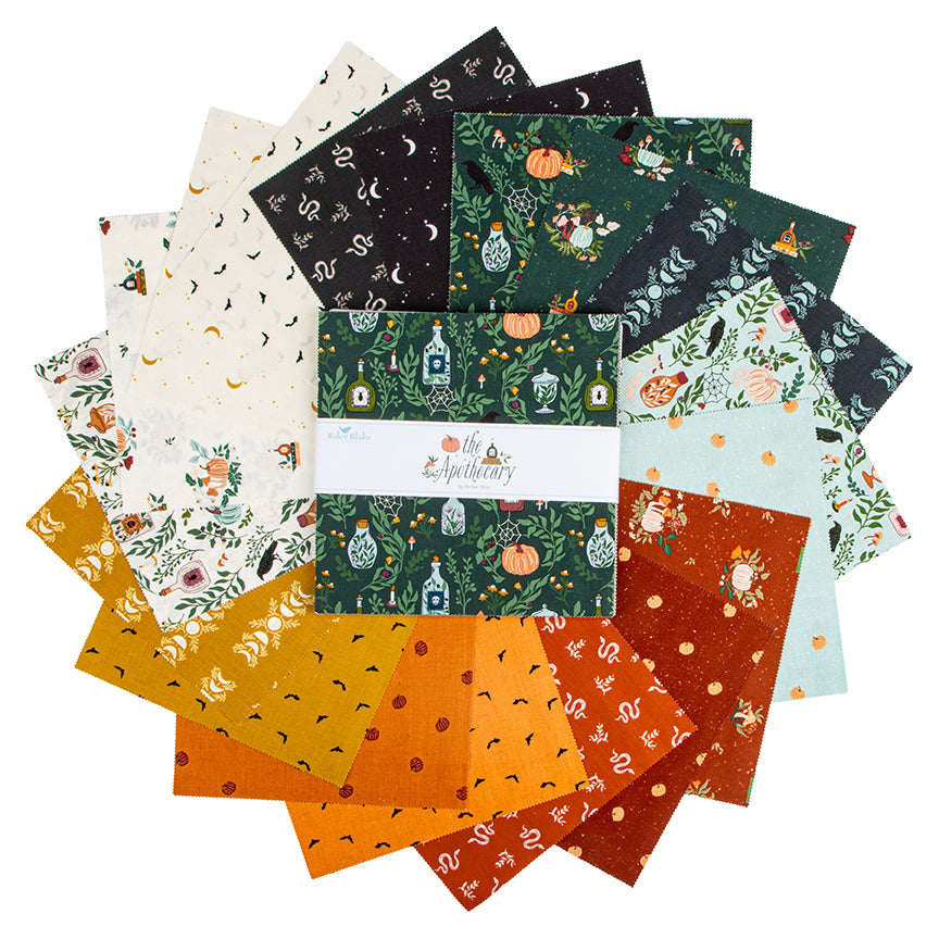 The Apothecary 10 Inch Stacker, 42 Pcs. by Amber Elliot of Alderwood Studio for Riley Blake Designs