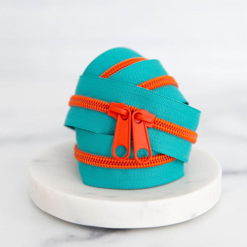 30" Zipper Kingfisher includes 2 zipper pulls - SSCZ49 by Stitch Supply Co.