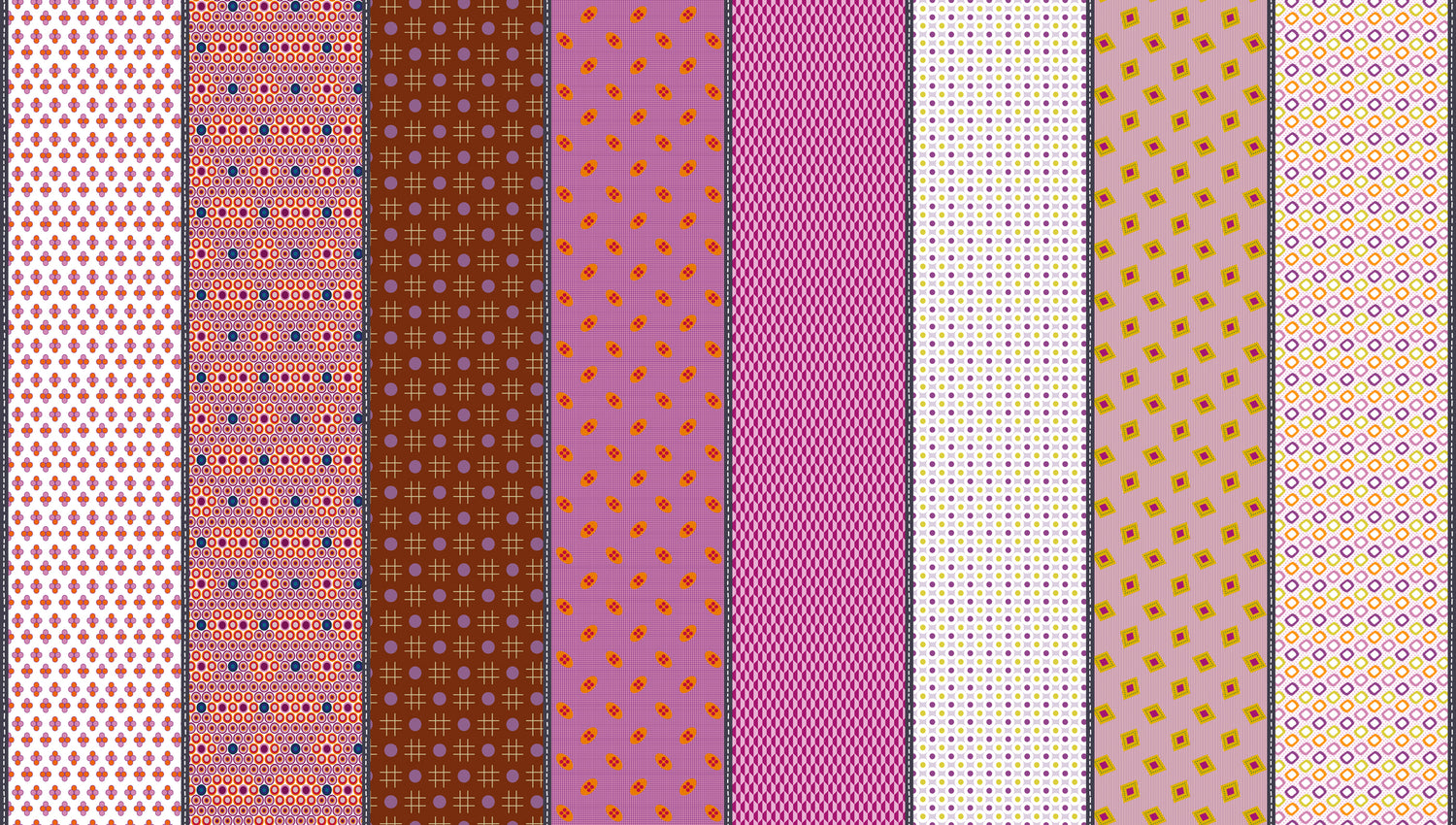 Mixed Bag of Lollies Half Yard Bundle includes by Jen Kingwell for Moda Fabrics