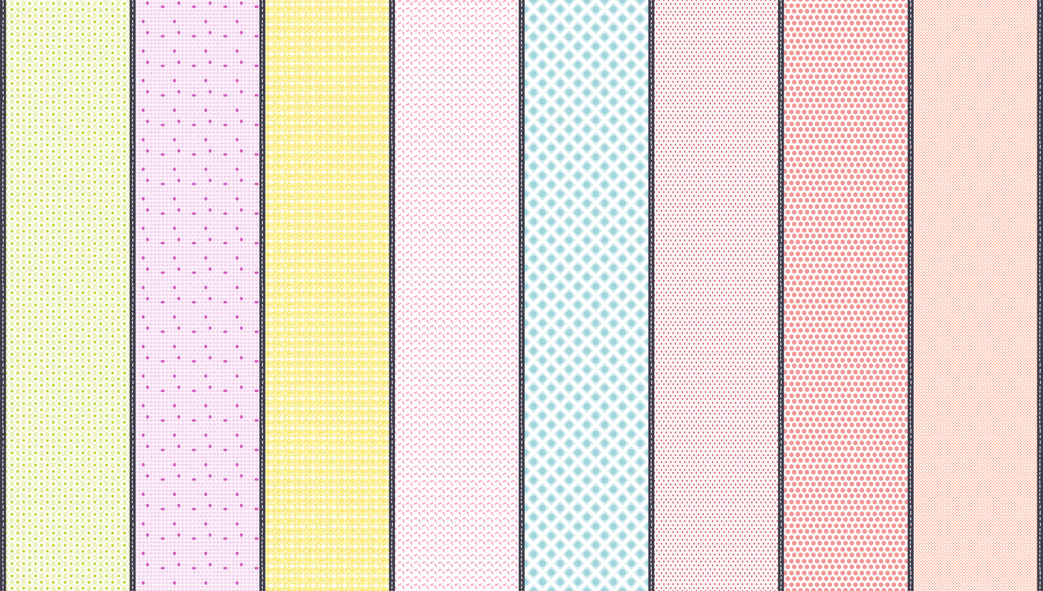 Mixed Bag of Lollies Half Yard Bundle includes by Jen Kingwell for Moda Fabrics