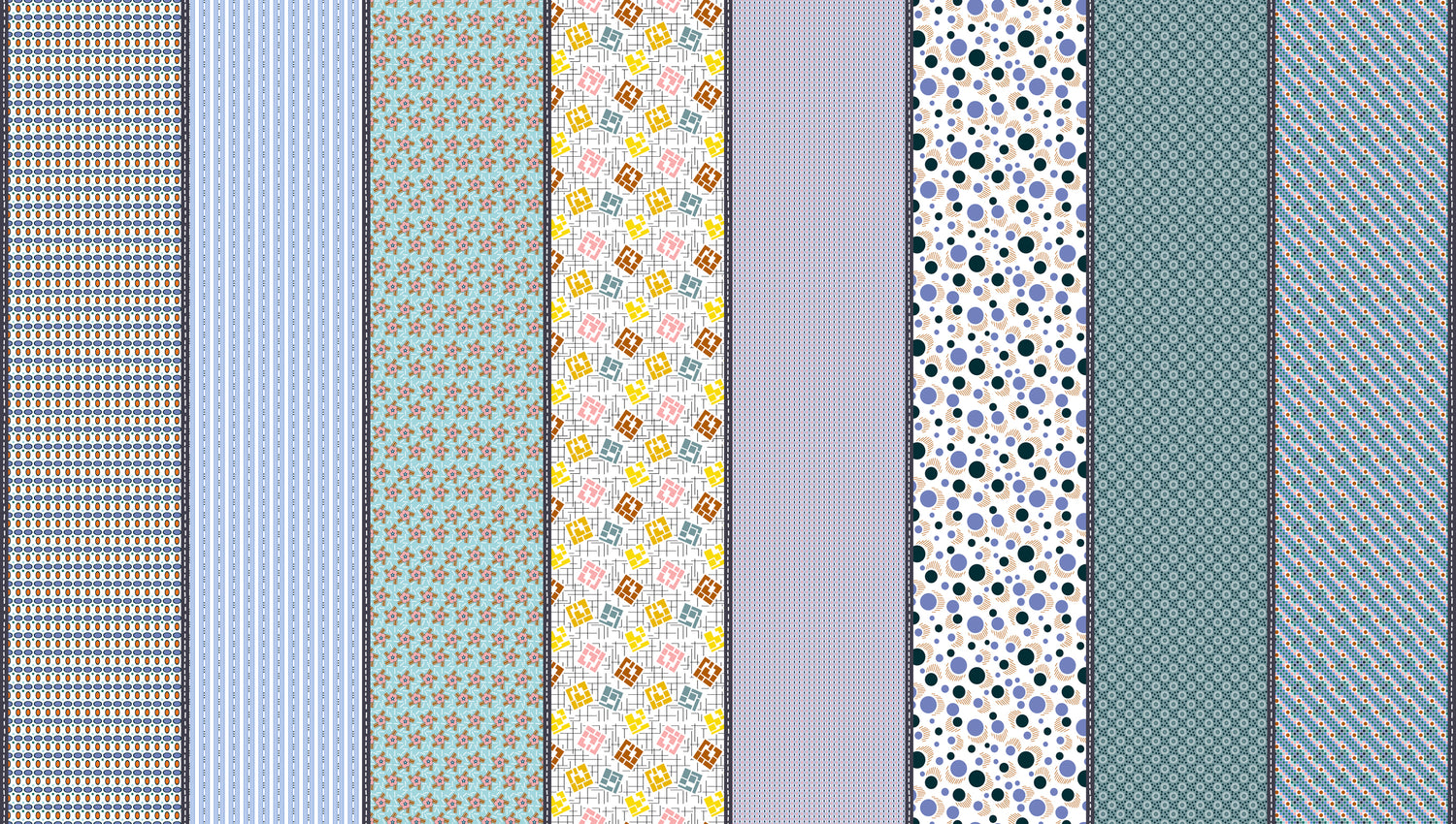 Mixed Bag of Lollies Half Yard Bundle includes by Jen Kingwell for Moda Fabrics