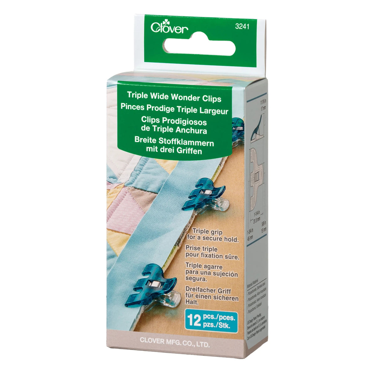 Triple Wide Wonder Clips 6ct 3240 Clover