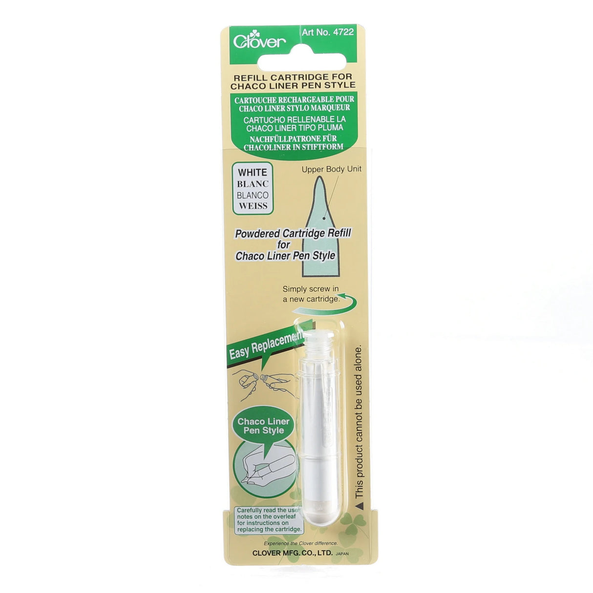 Chaco Liner Pen Chalk Refill White 4722CV