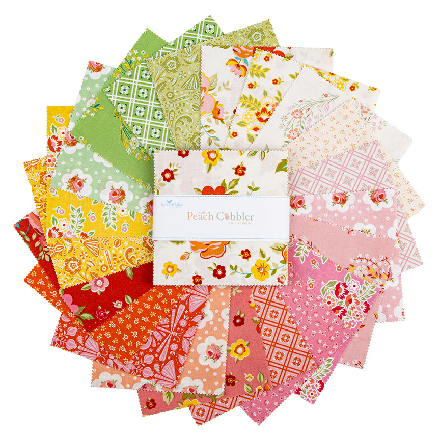 Peach Cobbler by Lilly Ashbury for Riley Blake Designs 5 Inch Stacker, 42 Pcs. bin 16
