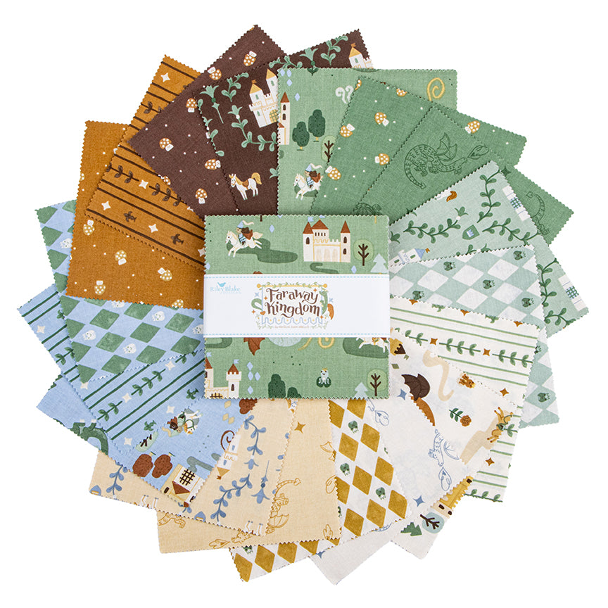 Faraway Kingdom 5 Inch Stacker, by Natalia Juan Abello for Riley Blake Designs 42 Pcs.