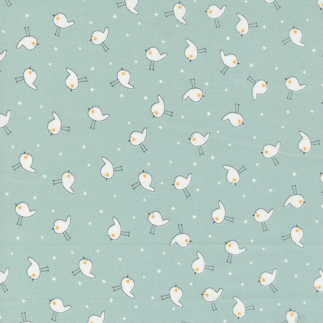 Shine Little Birdie Sky Yardage 55674-22 by Sweetwater for Moda Fabrics Sold In 1/2 yard increments cut continuously