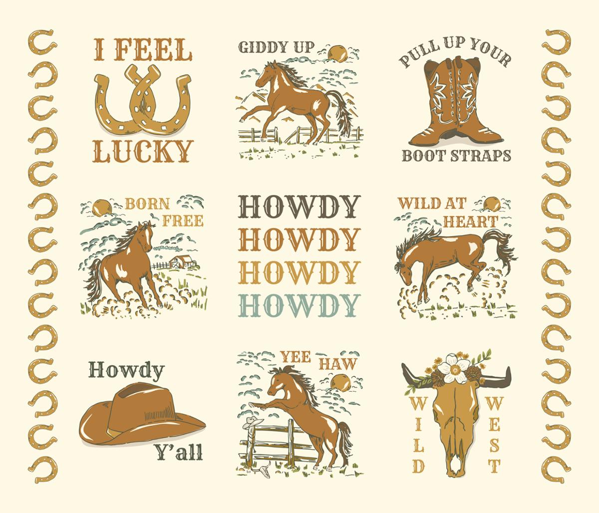 Ponderosa Panel Natural Yardage 1 Yard 34" x 44" 20869-11 by Stacy Iest Hsu for Moda fabrics