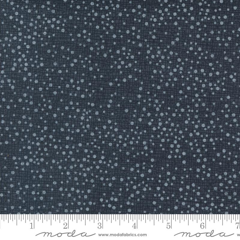 Dotty Thatched Soft Black Yardage 48715-152 By Robin Pickens Sold In 1/2 Yard Increments Cut Continuously
