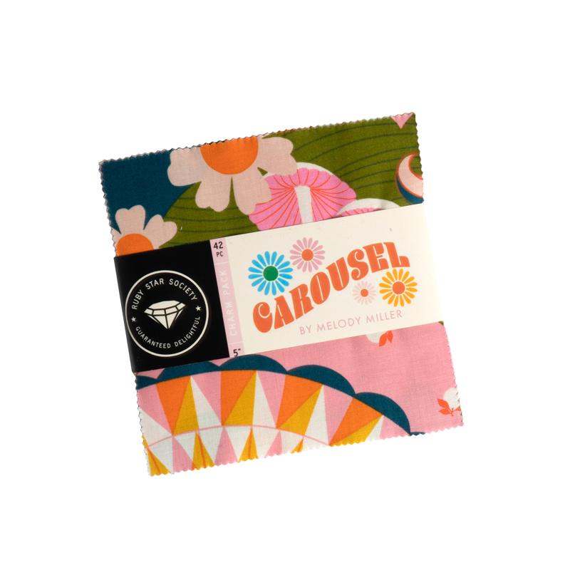 Carousel 5" Charm Pack RS0094pp By Ruby Star For Moda Fabrics Bin 45