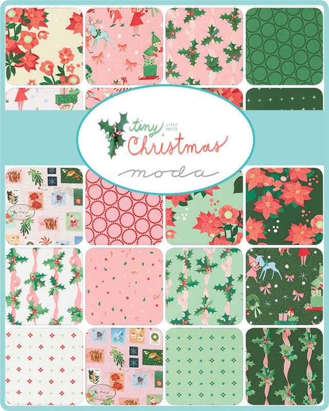 Tiny Christmas Fat Quarter Bundle all 31 Prints Fat Quarters custom cut by Starlit Quilts