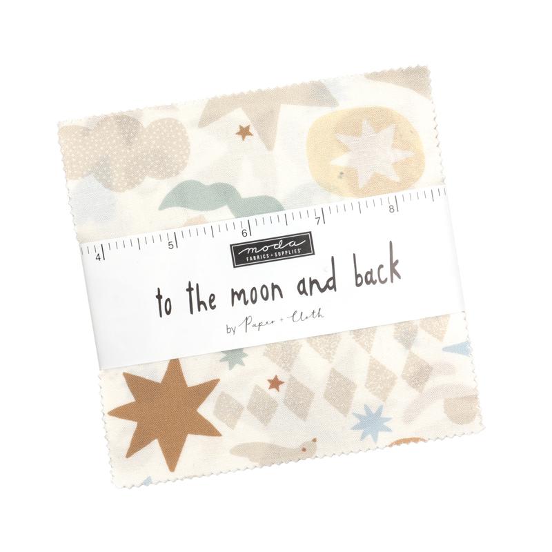 To the Moon and Back 5: Charm Pack by Pen + Paper for Moda Fabrics bin