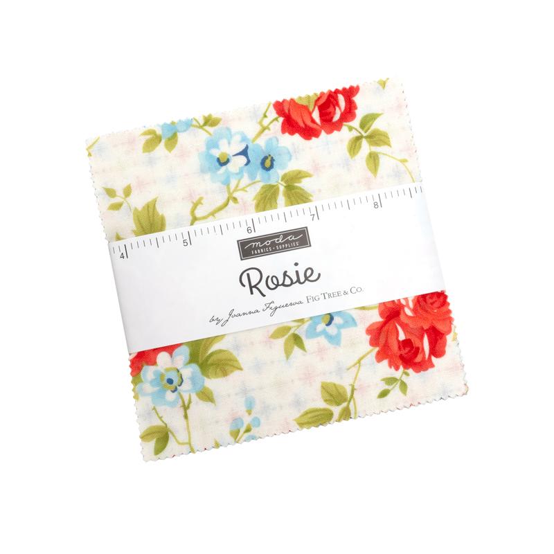 Rosie Charm Pack includes 42 - 5 Inch Squares by Fig Tree Quilts 35420PP For Moda Fabrics