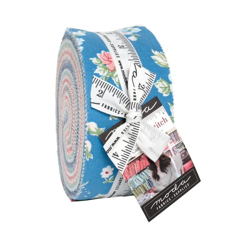 A Cat Named Stitch Jelly Roll 2.5" Strips 55340JR by Camille Roskelley For Moda Fabrics