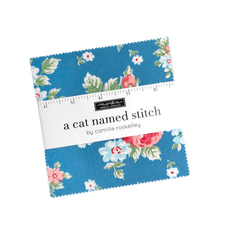 A Cat Named Stitch 5 Inch Charm 55340PP by Camille Roskelley For Moda Fabrics bin 24