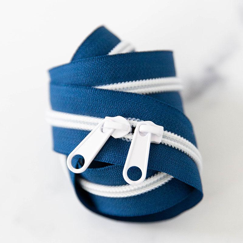 30" Zipper Navy includes 2 zipper pulls - SSCZ by Stitch Supply Co.