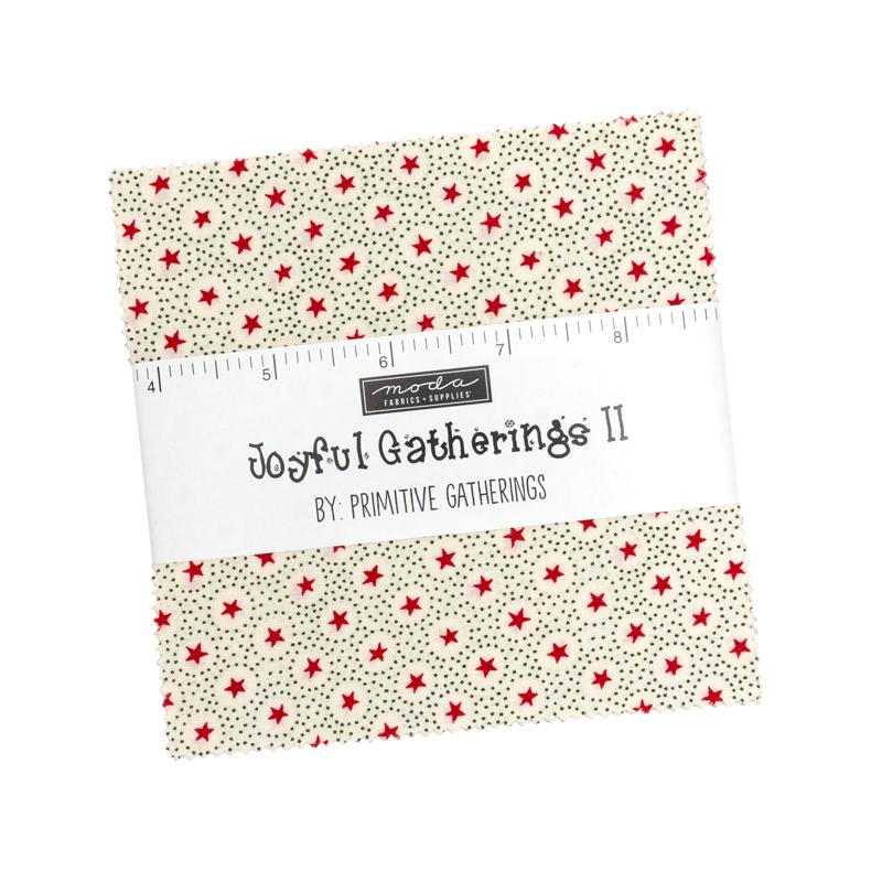 Joyful Gathering II Charm Pack 49330PP by Primitive Gatherings for Moda Bin 29