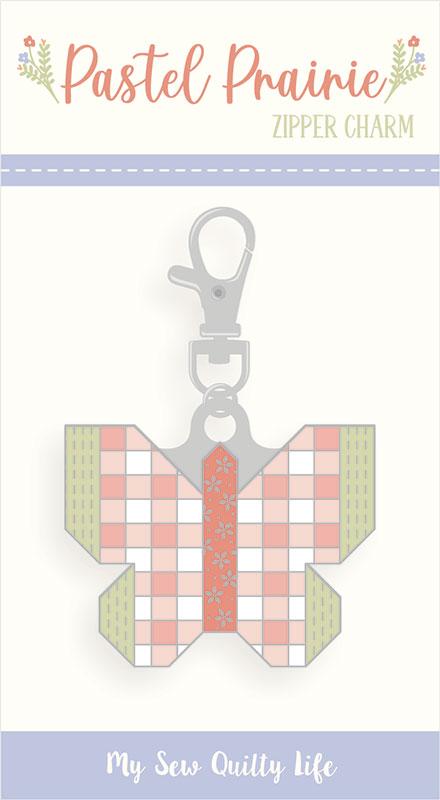 Pastel Prairie Zip Pull Butterfly MSQL 127N