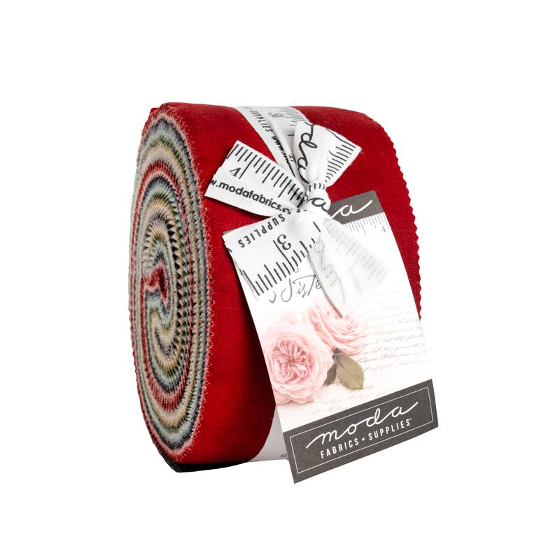 3 Sisters Solids Jelly Roll 44019JR for Moda Fabrics