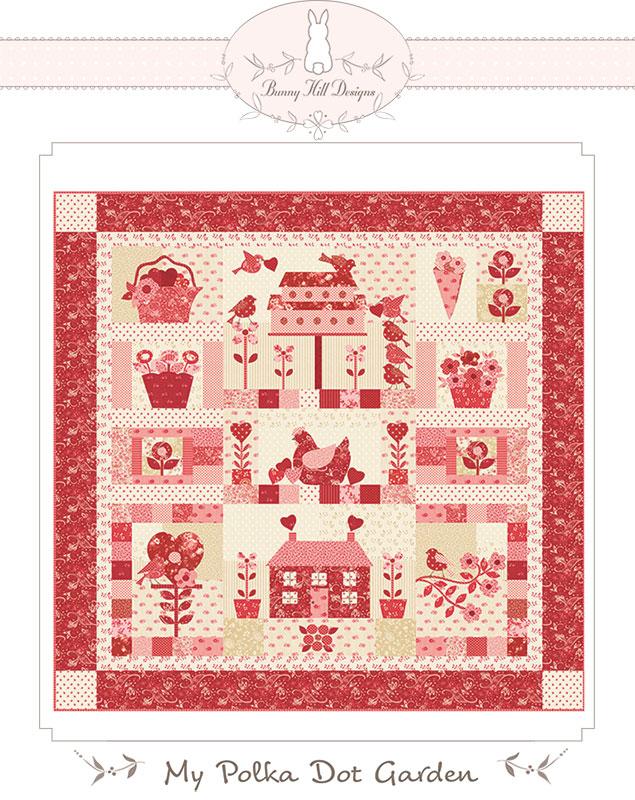 Petals and Polkadots Applique pattern by Bunny Hill Designs BHD2215 54" x 54"