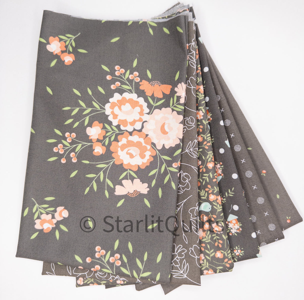 Abloom Stone Color Bundle By Corey Yoder for Moda Fabrics includes 6 Fat Quarters