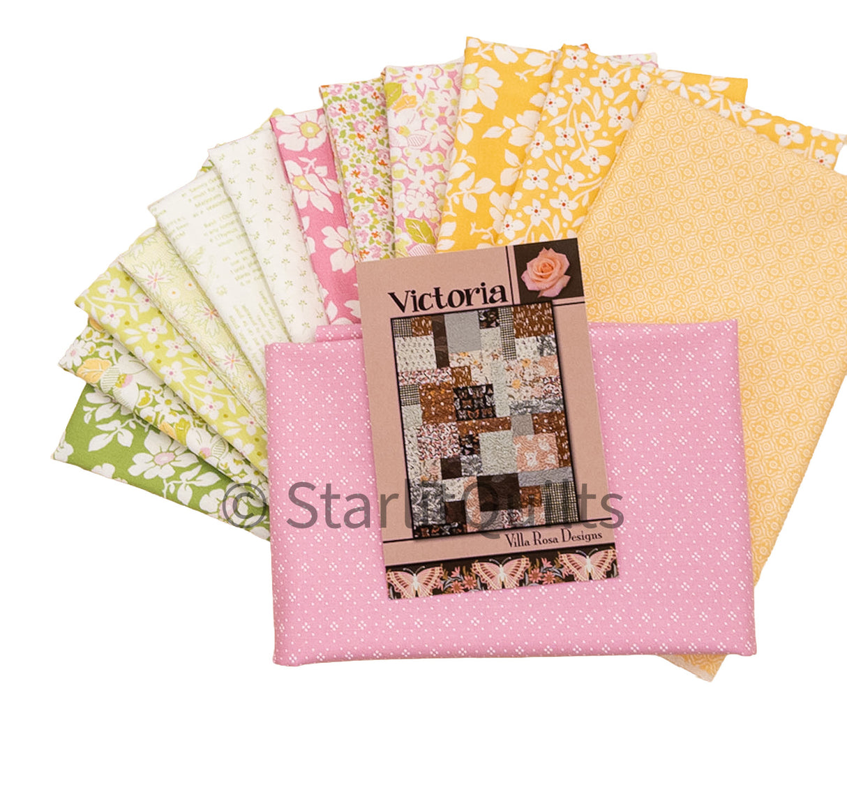Victorias Quilt Kit featuring Bright Color Way - Summers End by Fig Tree Quilts