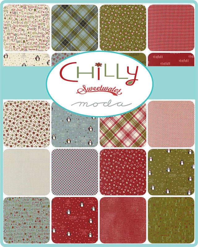 Chilly 1/2 yard Bundle 32 Prints By Sweetwater Custom Cut by Starlit Quilts