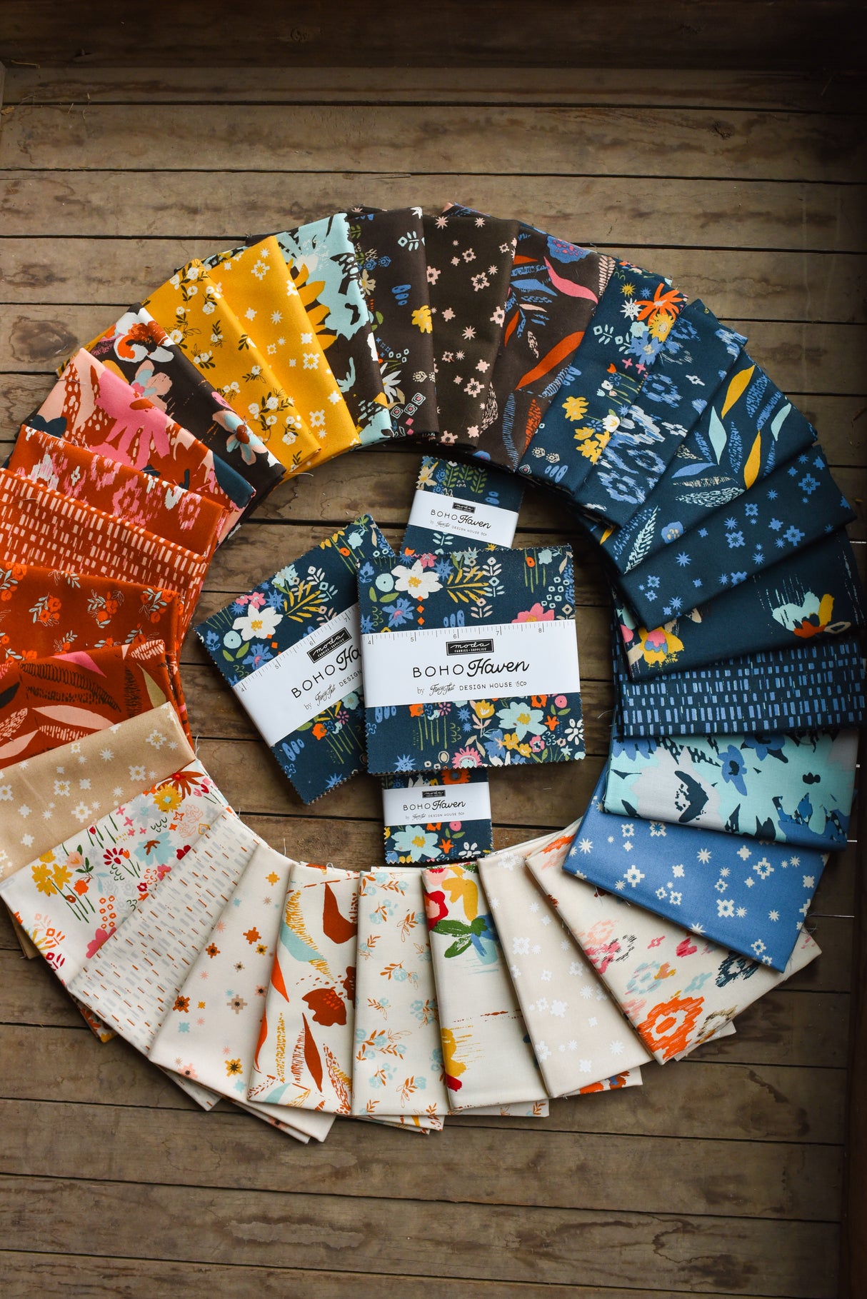 Boho Haven Jelly Roll 45640JR by Fancy That Design House for Moda Fabrics