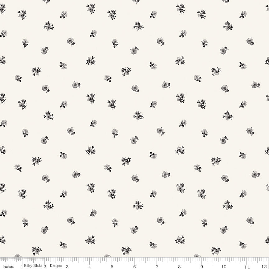 Ink & Ivory Ditsy Ivory C16914-IVORY Ink & Ivory by the RBD Designers for Riley Blake Designs