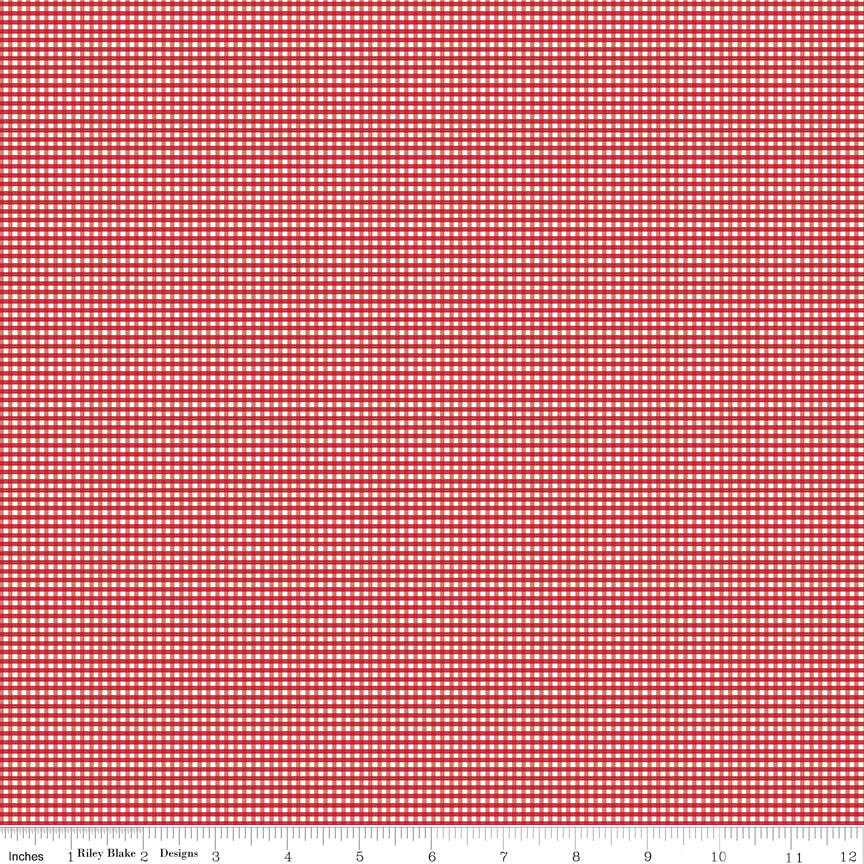 Micro Gingham Jazzberry Yardage C455-JAZZBERRY sold in 1/2 yard increments cut continuously