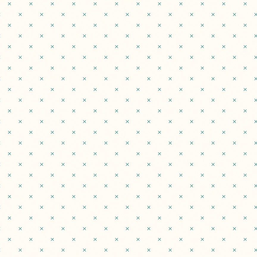 Bee Cross Stitch In Color Jade sold in 1/2 yard increments