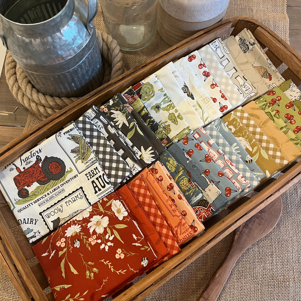 Farmstead 5" Charm Pack 20900PP by Stacy Iest Hsu for Moda Fabrics bin 28