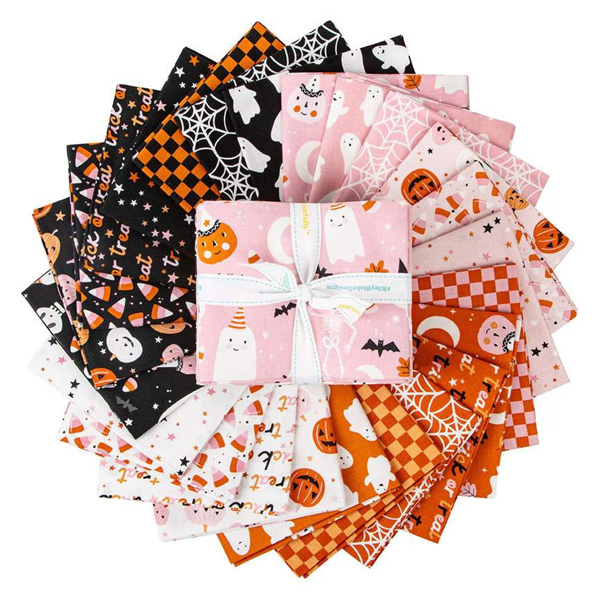 Hey Pumpkin Fat Quarter Bundle by My Minds Eye for Riley Blake Fat Quarter bundle includes all 24 prints cut by Startlit Quilts 18" x 21"