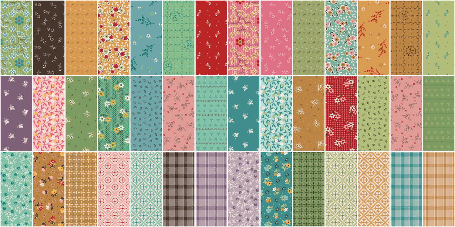 Gentler Times Half Yard Bundle all 51 Prints Custom Cut by Starlit Quilts