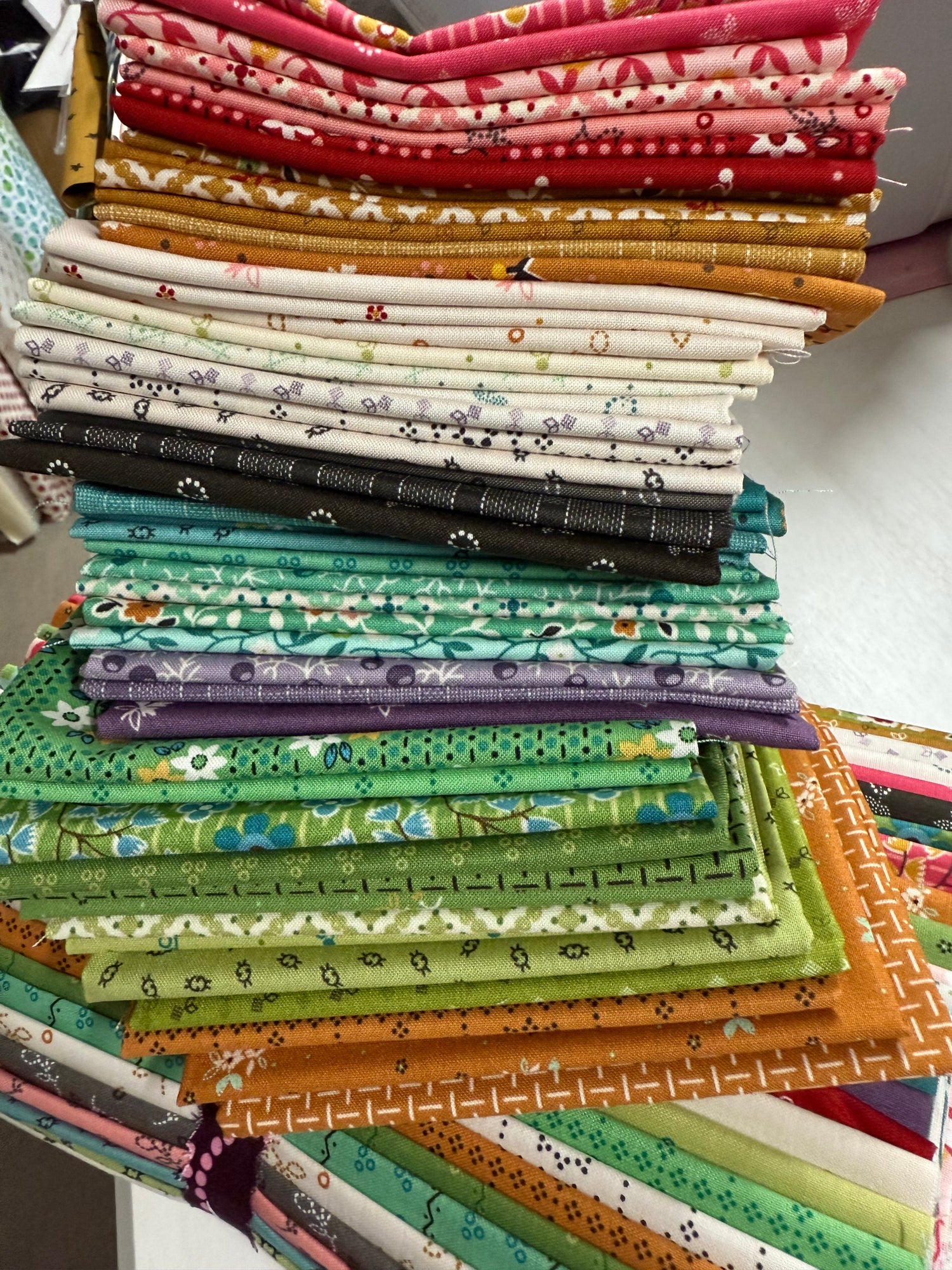 Gentler Times Half Yard Bundle all 51 Prints Custom Cut by Starlit Quilts