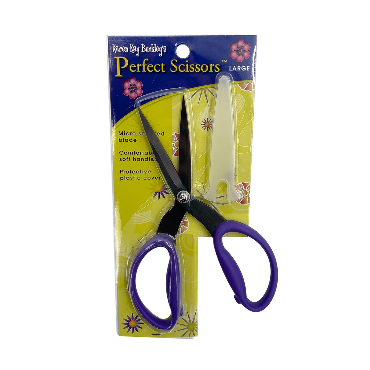 Perfect Scissors Purple 7-3/4in Large Micro-Serrated Non-Slip Blade # KKBPSL