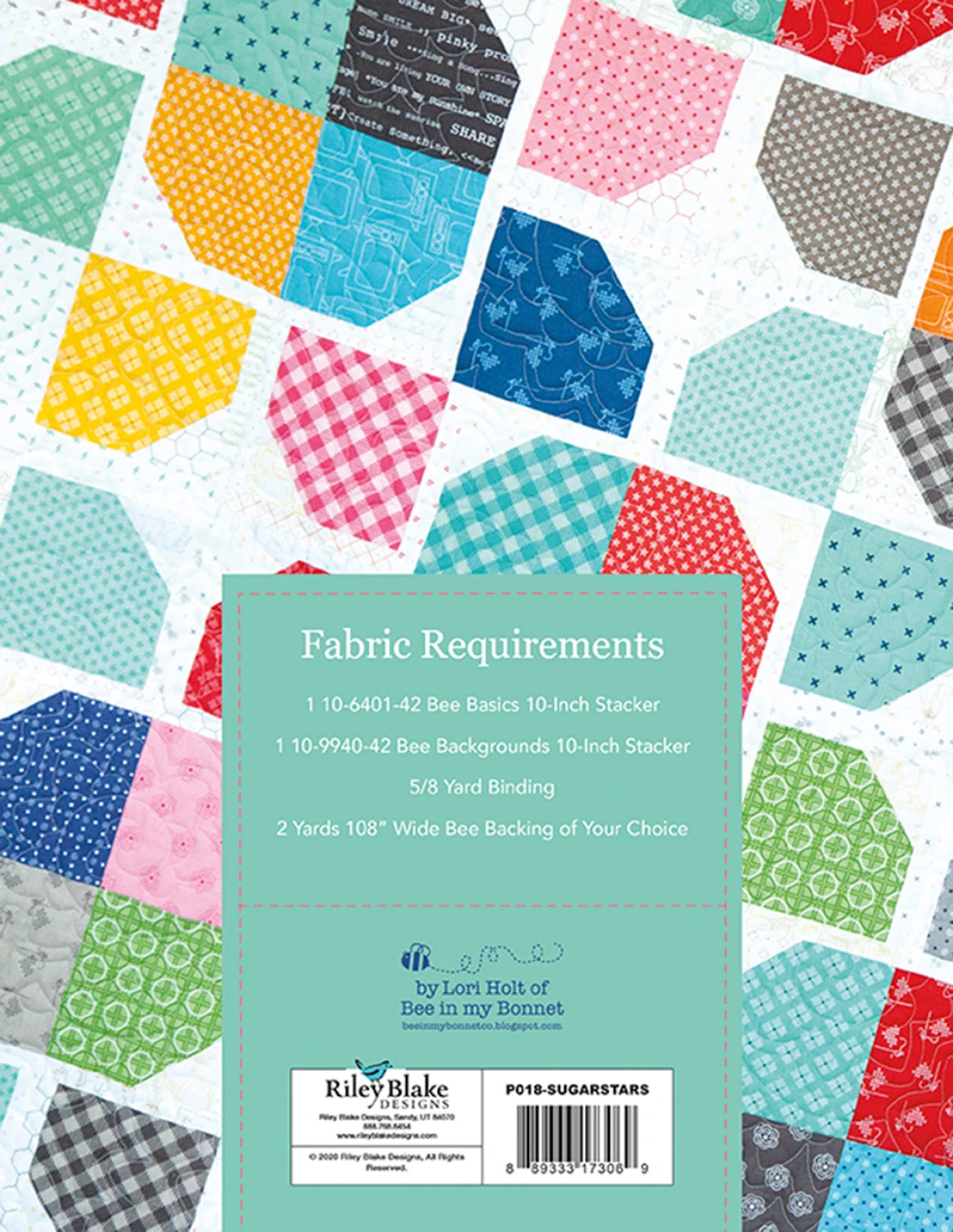 Bee in My Bonnet Sugar Stars Quilt Pattern - by Lori Holt of Bee In My Bonnet P018-sugarstars