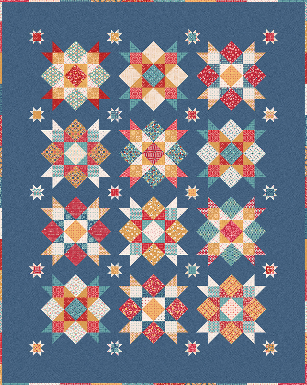 Summer Picnic Quilt Pattern by Lori Holt 78 x 98 P051-ISE-293