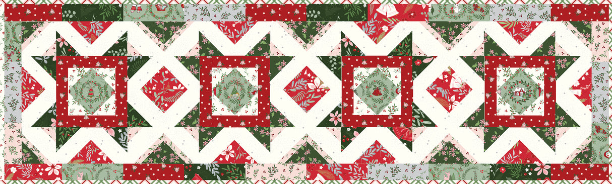 A Little Christmas Runner and Pillow Pattern # FT-8498 By Beverly McCullough for Flamingo Toes