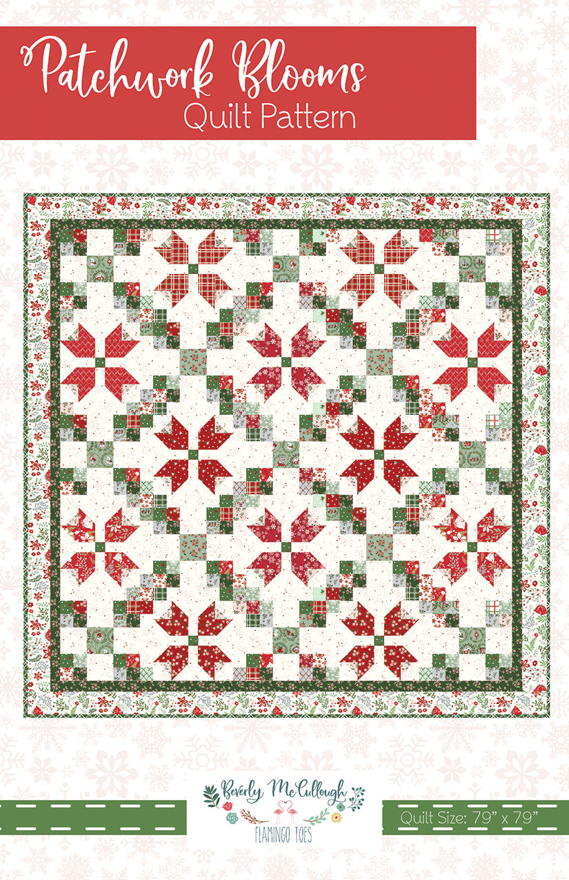 Patchwork Blooms Quilt Pattern FT-8528 By Beverly McCullough for Flamingo Toes