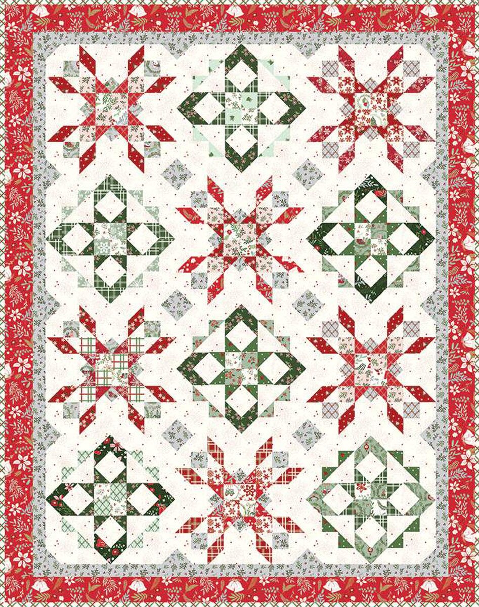 Winter Kisses Quilt Pattern FT-8511 By Beverly McCullough for Flamingo Toes