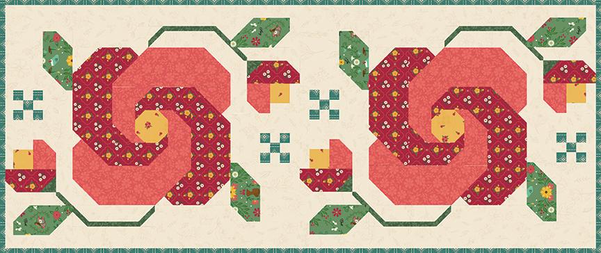 Heather Peterson Rose in Bloom Quilt Pattern