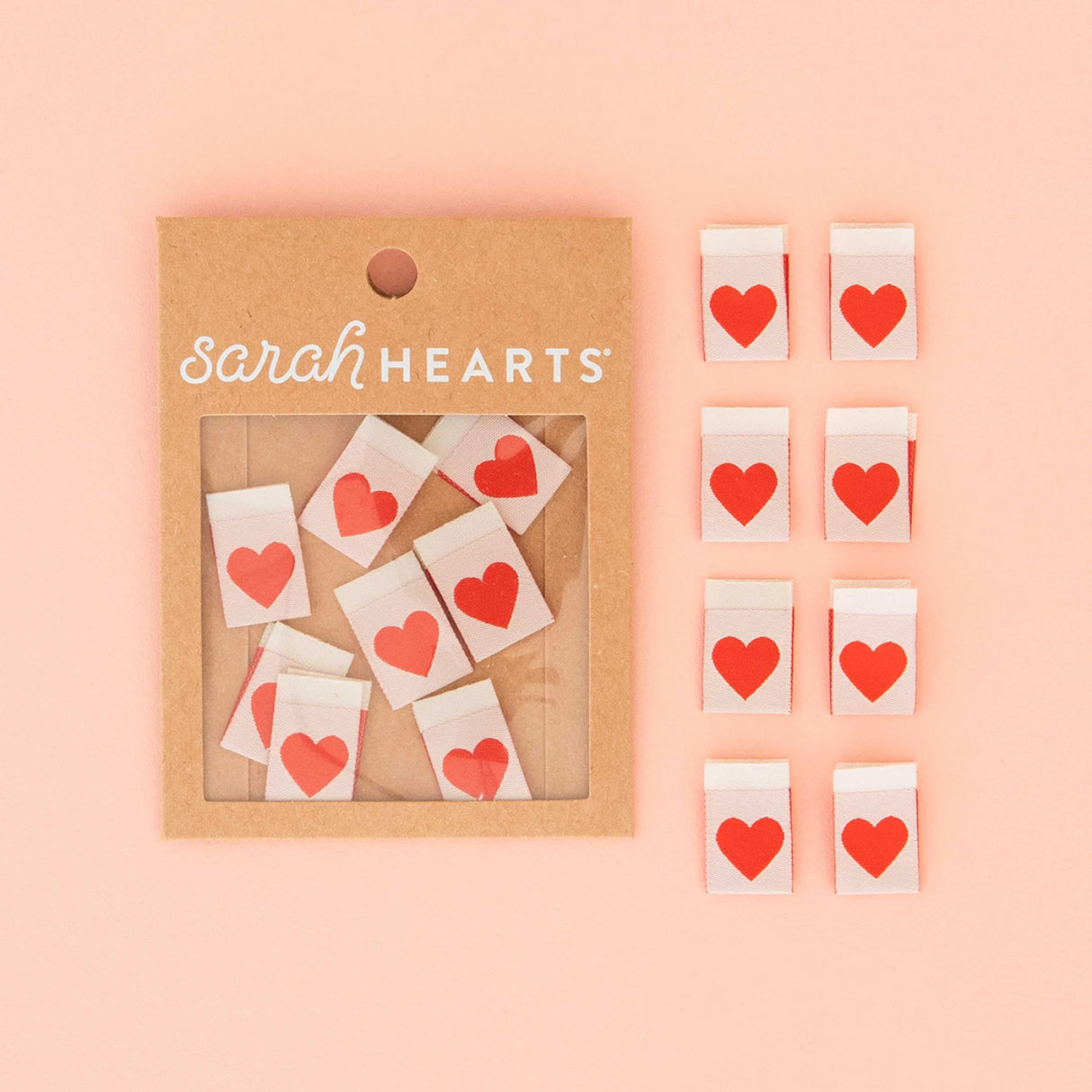 Red Heart Woven Labels SH-LP182 Sarah Hearts