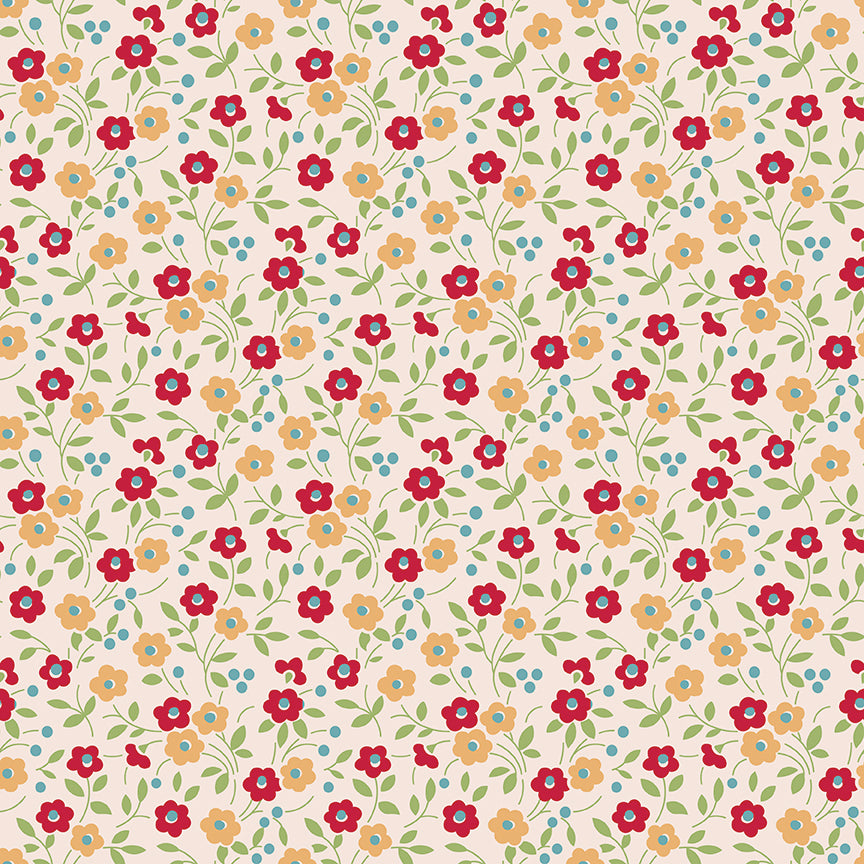 Farmer's Daughter 107/108" Wide Back Floral Jazzberry