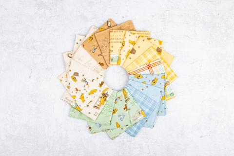 Winnie the Pooh Fat Quarter Bundle includes 18 prints
