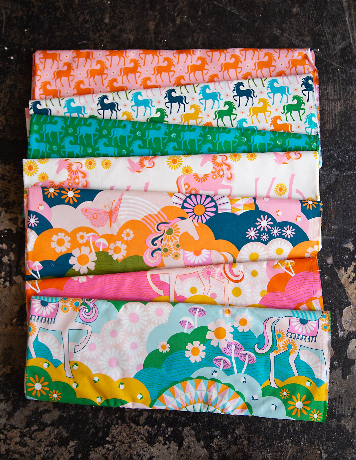 Carousel Half Yard Bundle includes all 23 Prints by Melody Miller Bundler For Ruby Star Society - Custom Cut by Starlit Quilts