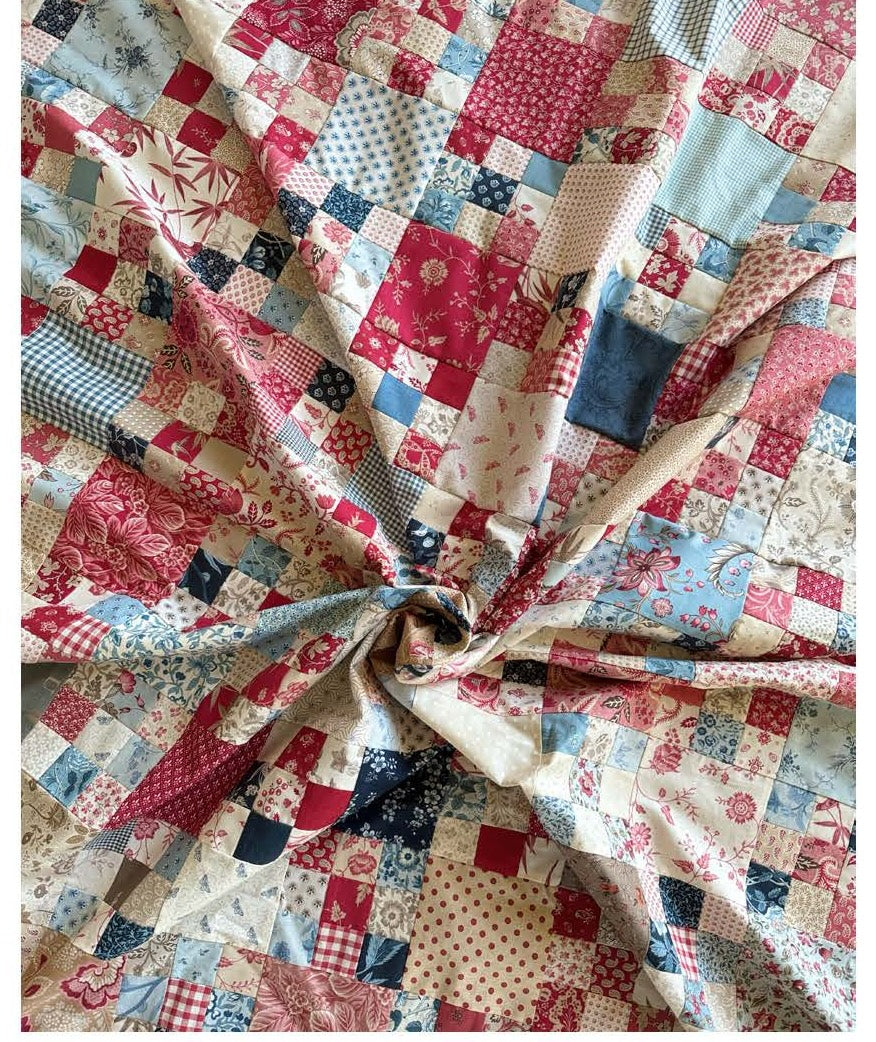 Charm Friday Quilt Pattern Free Download Pattern by Moda Quilt Final Size is 58" × 70½"