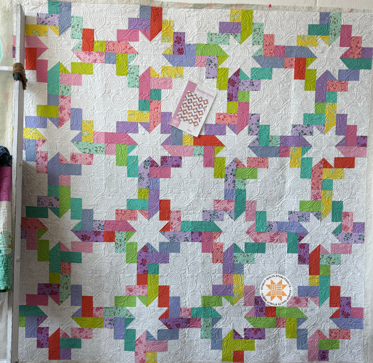 Homespun Quilt Kit includes Pattern Featuring Tula Pink True Colors 2025 - Final Quilt Size is 64" x 64"