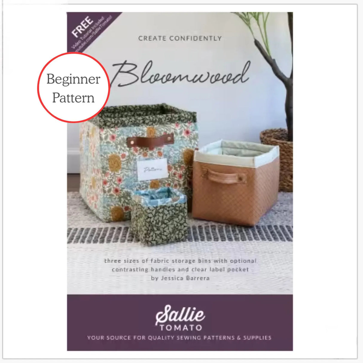 Bloomwood Storage Bins Class Thursday, May 28, 4:00-6:00 PM (2 hour class)