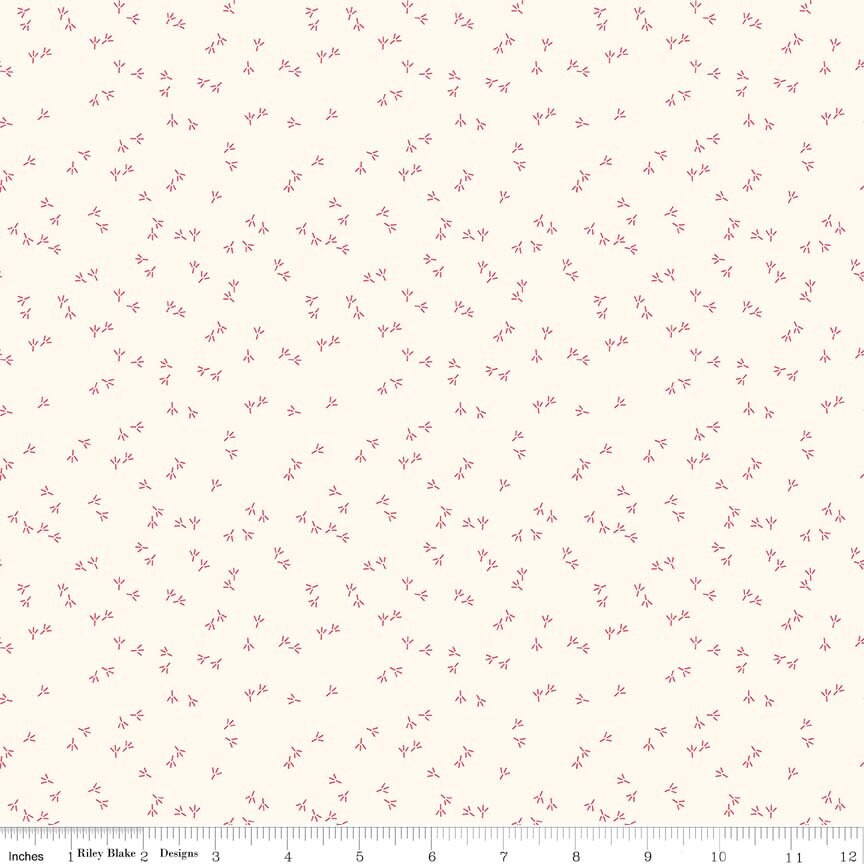 Farm Girl Vintage Cloud Farm Girl Track Yardage C7886-Cloud by Lori Holt sold in 1/2 yard increments